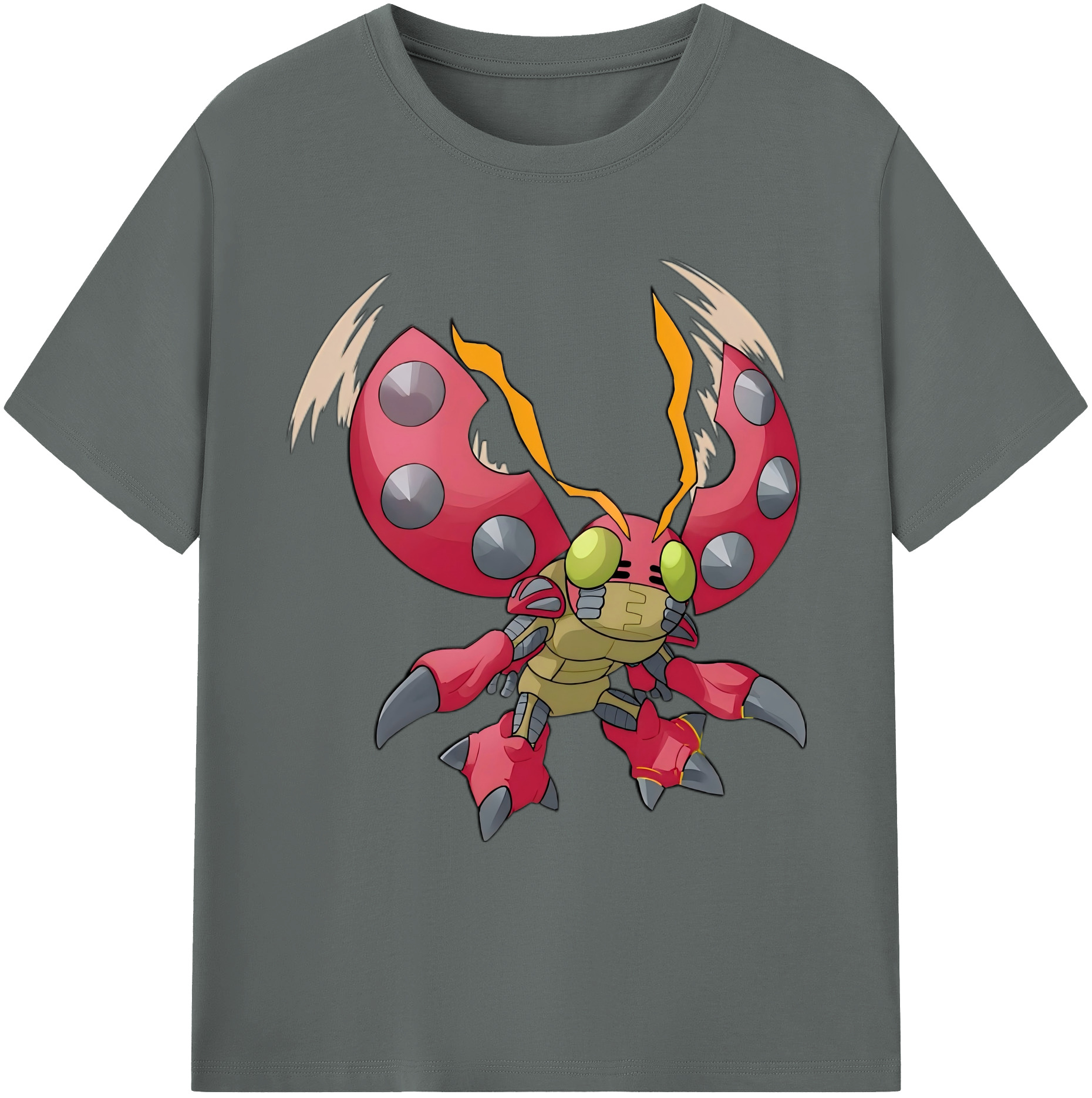 （画像用） Digimon デジタルモンスター/デジモン 綿100％ メンズ半袖Tシャツ｜肌触りやわらか＆通気性